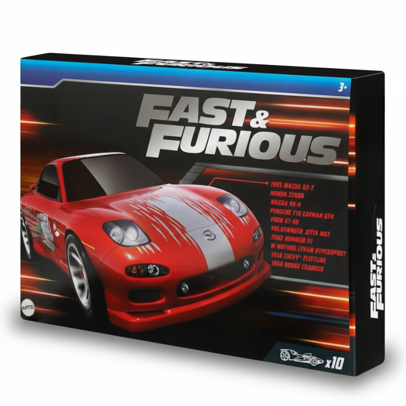 Set Of 10 Iconic Movie Cars Set