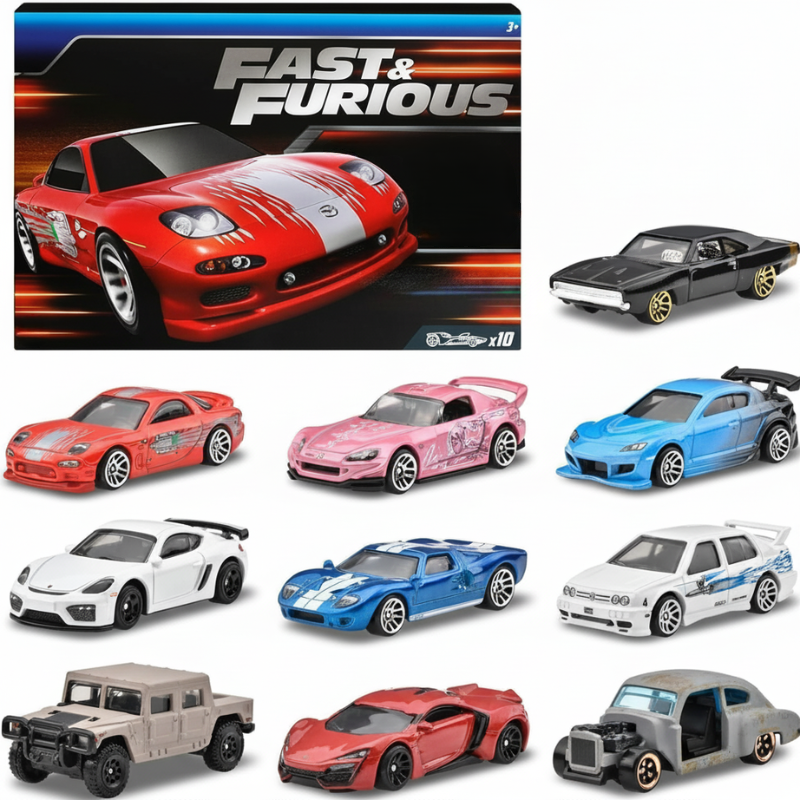 Set Of 10 Iconic Movie Cars Set