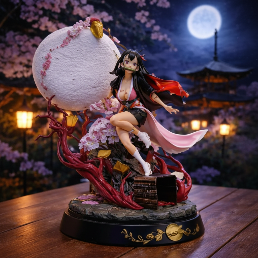 Nezuko Demon Japanese Anime Resin Figurine Collectible