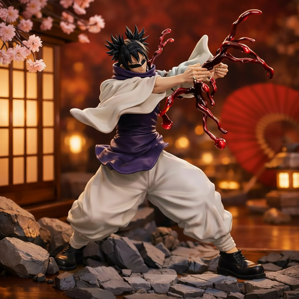 Choso Jujutsu Kaisen Anime Figure Sorcerer Statue Red Energy Effect Display Model