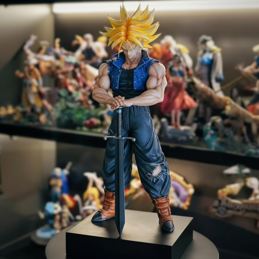 Dragon Ball Super Saiyan Trunks Figure Anime Statue Future Trunks Collectible Manga Decor