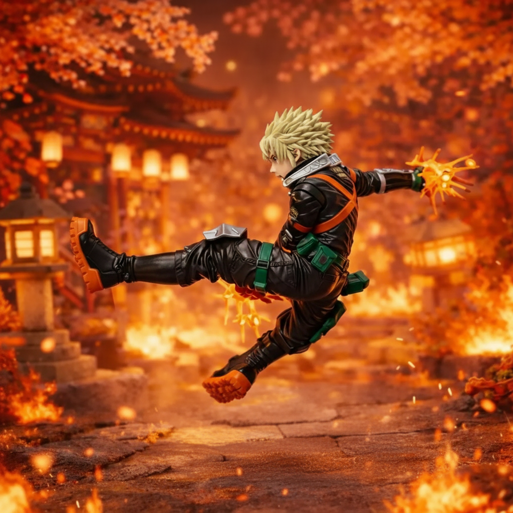 Bakugo Action Figure My Hero Academia Dynamic Battle Statue