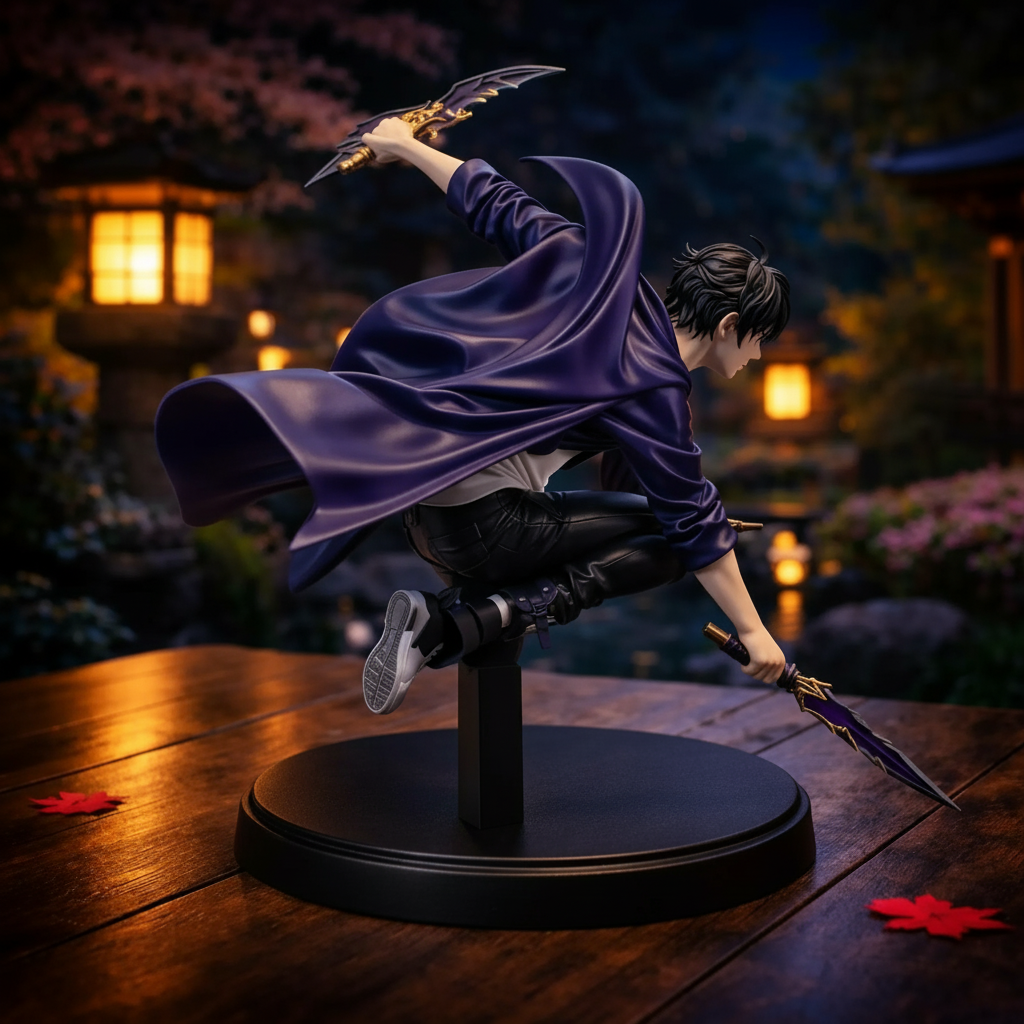 Sung Jin Woo Solo Leveling Figure Statue Night Hunter Anime Manga Decor