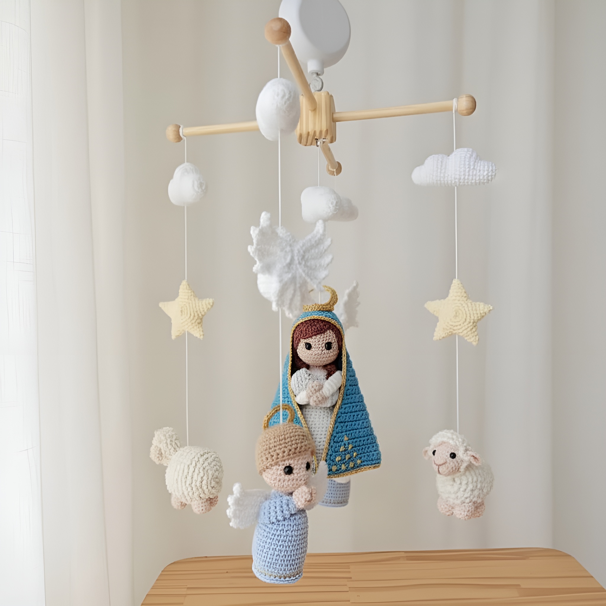 Maria Crochet Crib Mobile Hanging Decoration