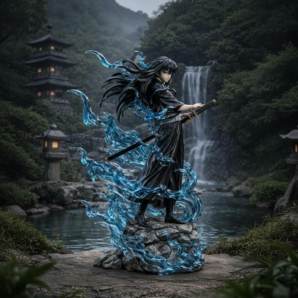 Muichiro Tokito Demon Slayer Anime Figure Mist Warrior Statue Display Model