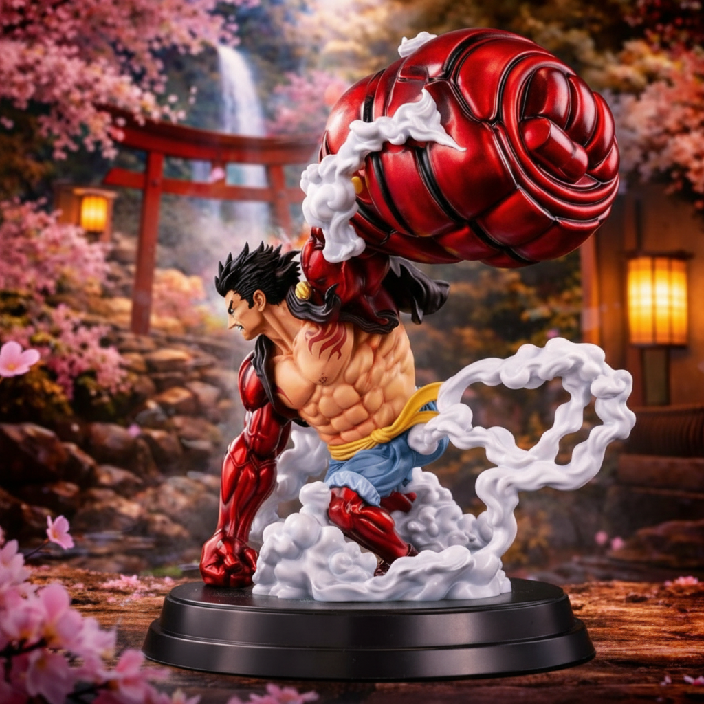 Luffy Gear 4 One Piece Resin Statue Anime Collectible Figurine Japanese Manga Display