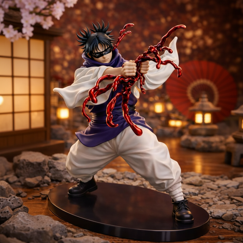 Choso Jujutsu Kaisen Anime Figure Sorcerer Statue Red Energy Effect Display Model