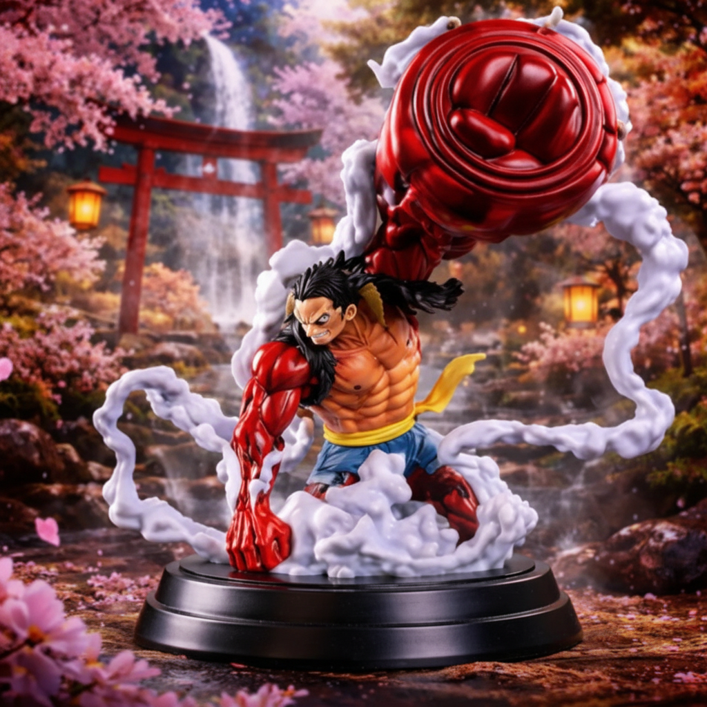 Luffy Gear 4 One Piece Resin Statue Anime Collectible Figurine Japanese Manga Display