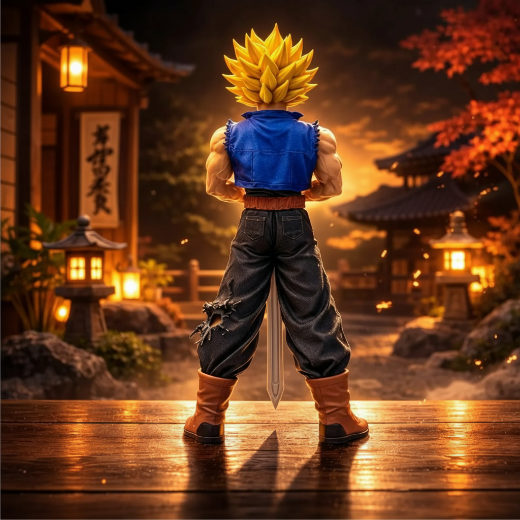 Dragon Ball Super Saiyan Trunks Figure Anime Statue Future Trunks Collectible Manga Decor