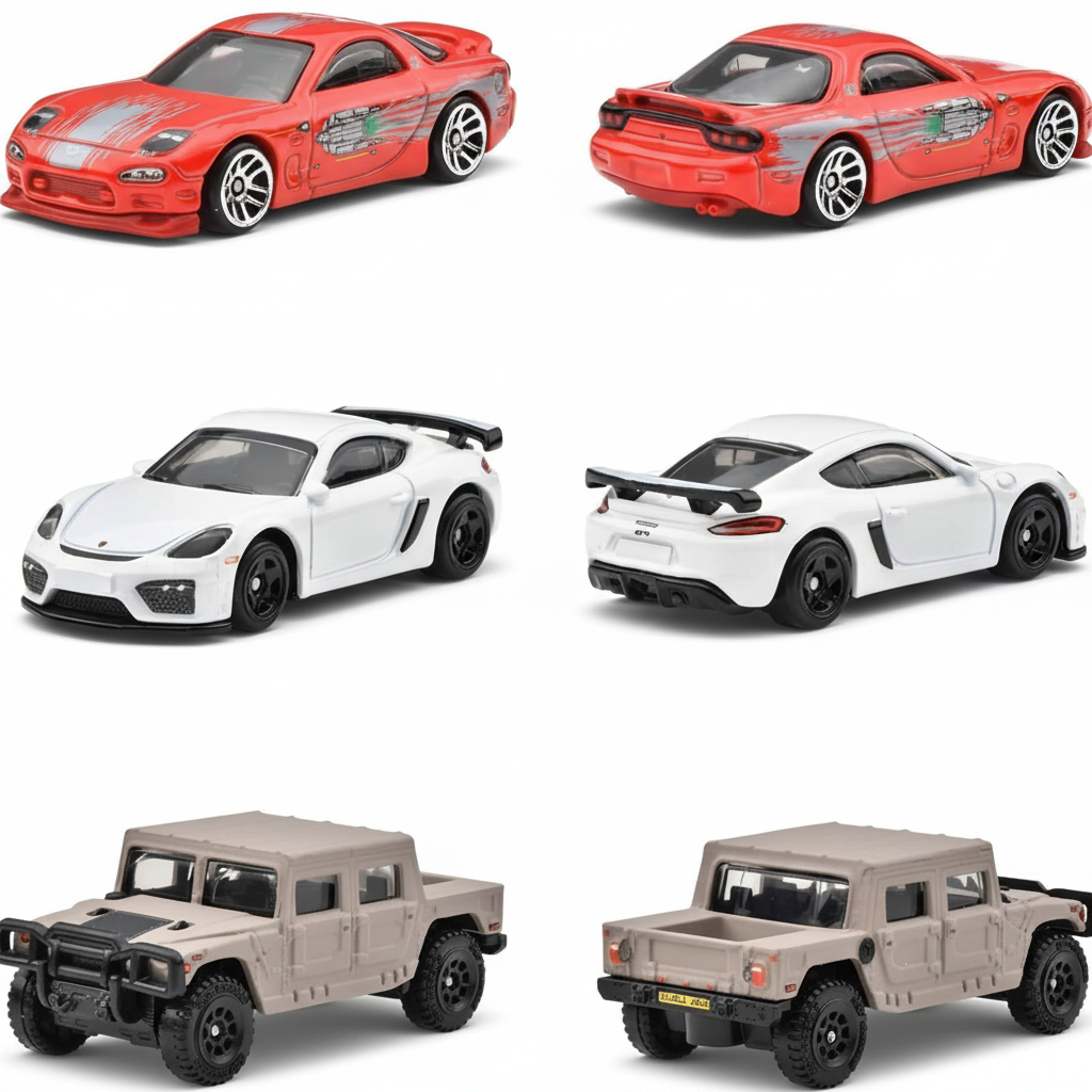 Set Of 10 Iconic Movie Cars Set