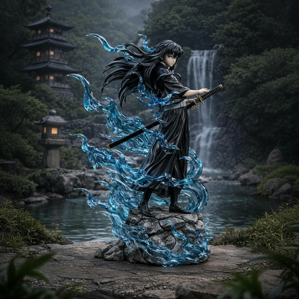 Muichiro Tokito Demon Slayer Anime Figure Mist Warrior Statue Display Model