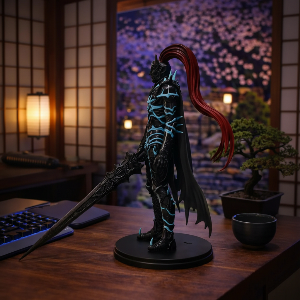 Solo Leveling Dark Knight Captain Yegritte Figure Anime Resin Collectible Display Statue