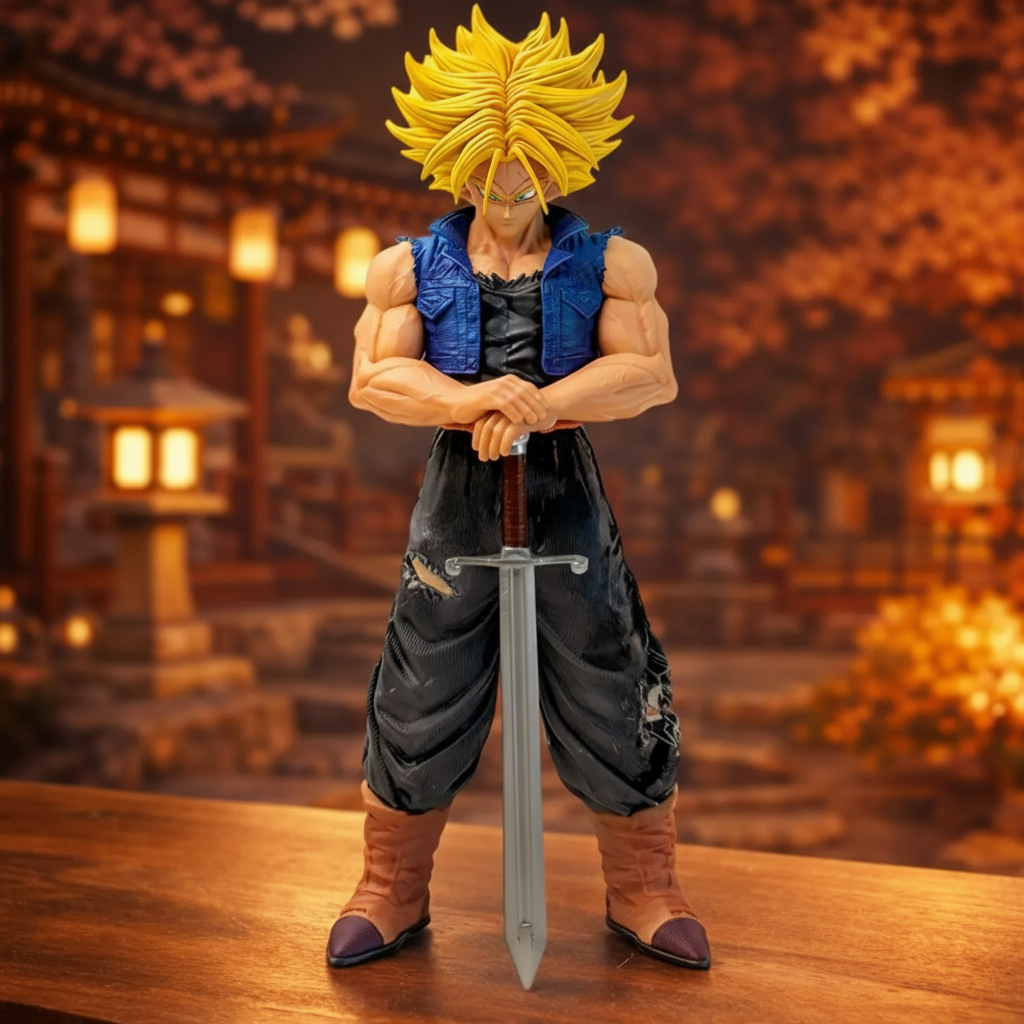 Dragon Ball Super Saiyan Trunks Figure Anime Statue Future Trunks Collectible Manga Decor
