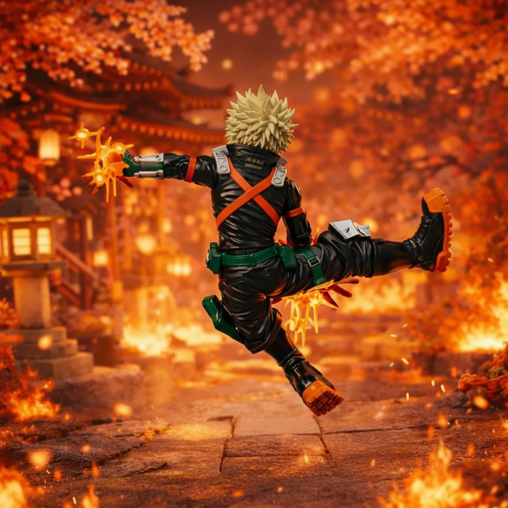 Bakugo Action Figure My Hero Academia Dynamic Battle Statue