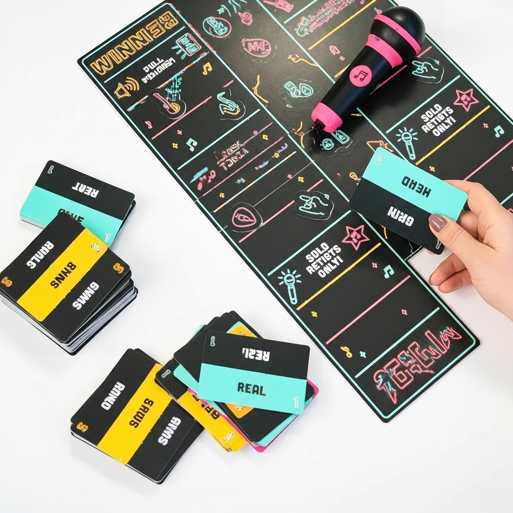 Grab The Mic Karaoke Style Game with Foam Microphone