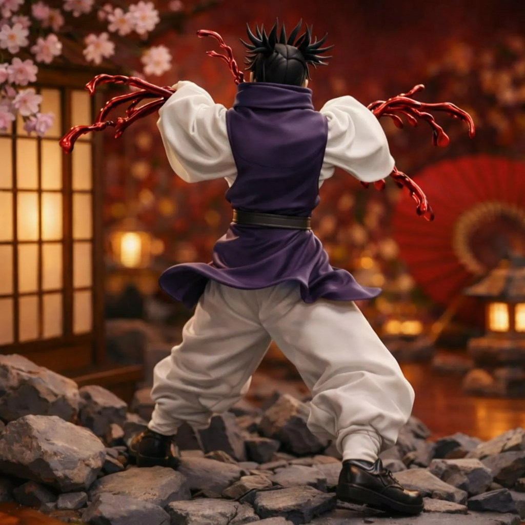 Choso Jujutsu Kaisen Anime Figure Sorcerer Statue Red Energy Effect Display Model