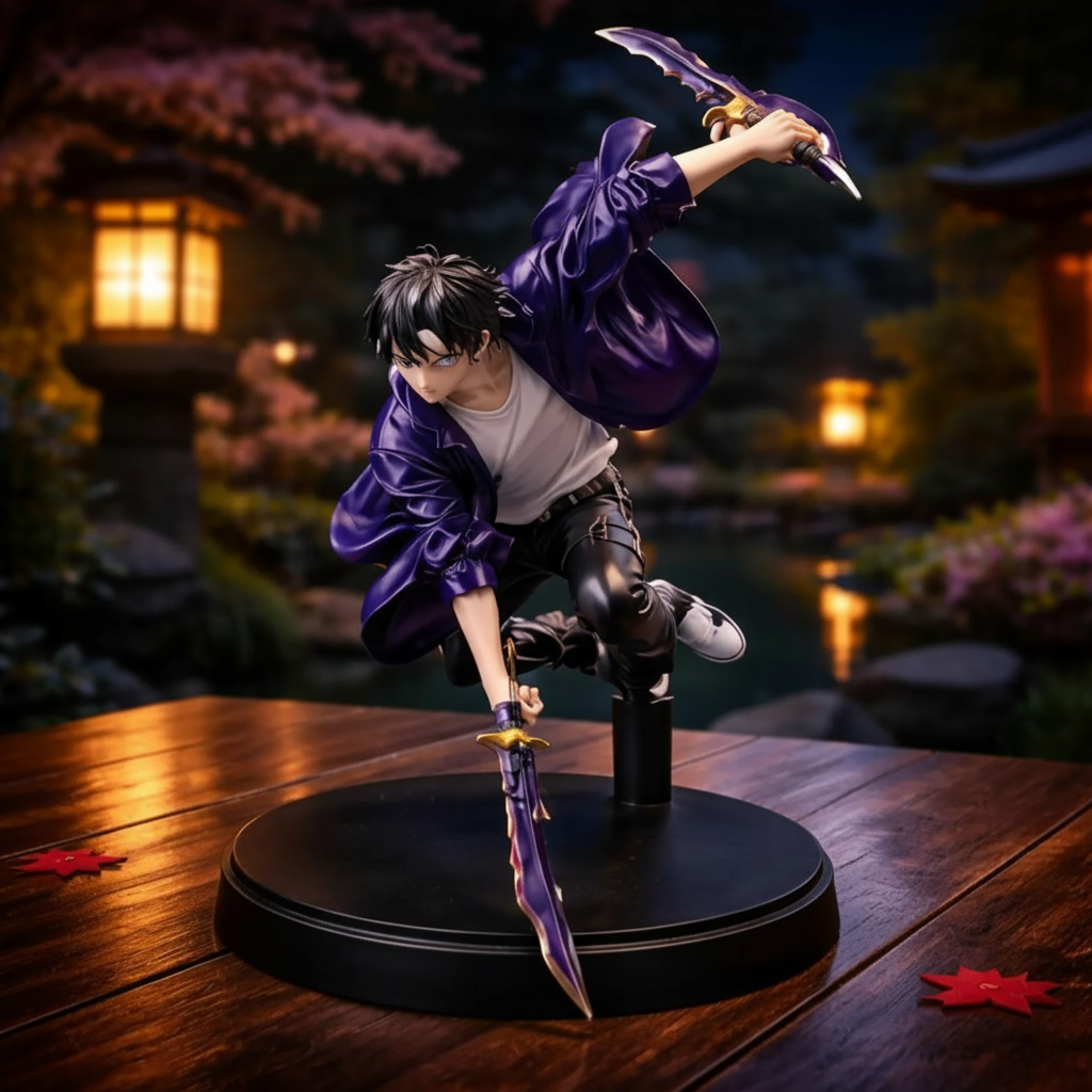 Sung Jin Woo Solo Leveling Figure Statue Night Hunter Anime Manga Decor