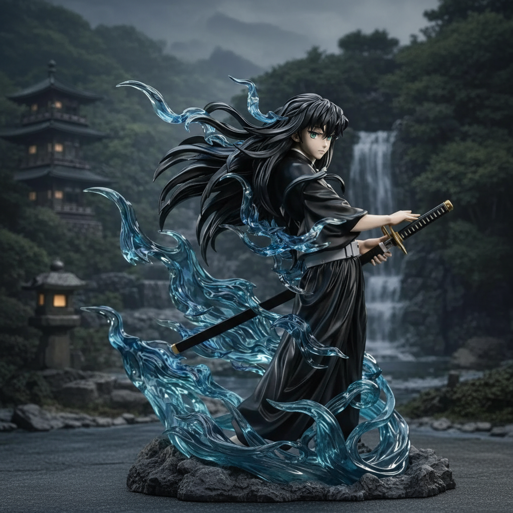 Muichiro Tokito Demon Slayer Anime Figure Mist Warrior Statue Display Model
