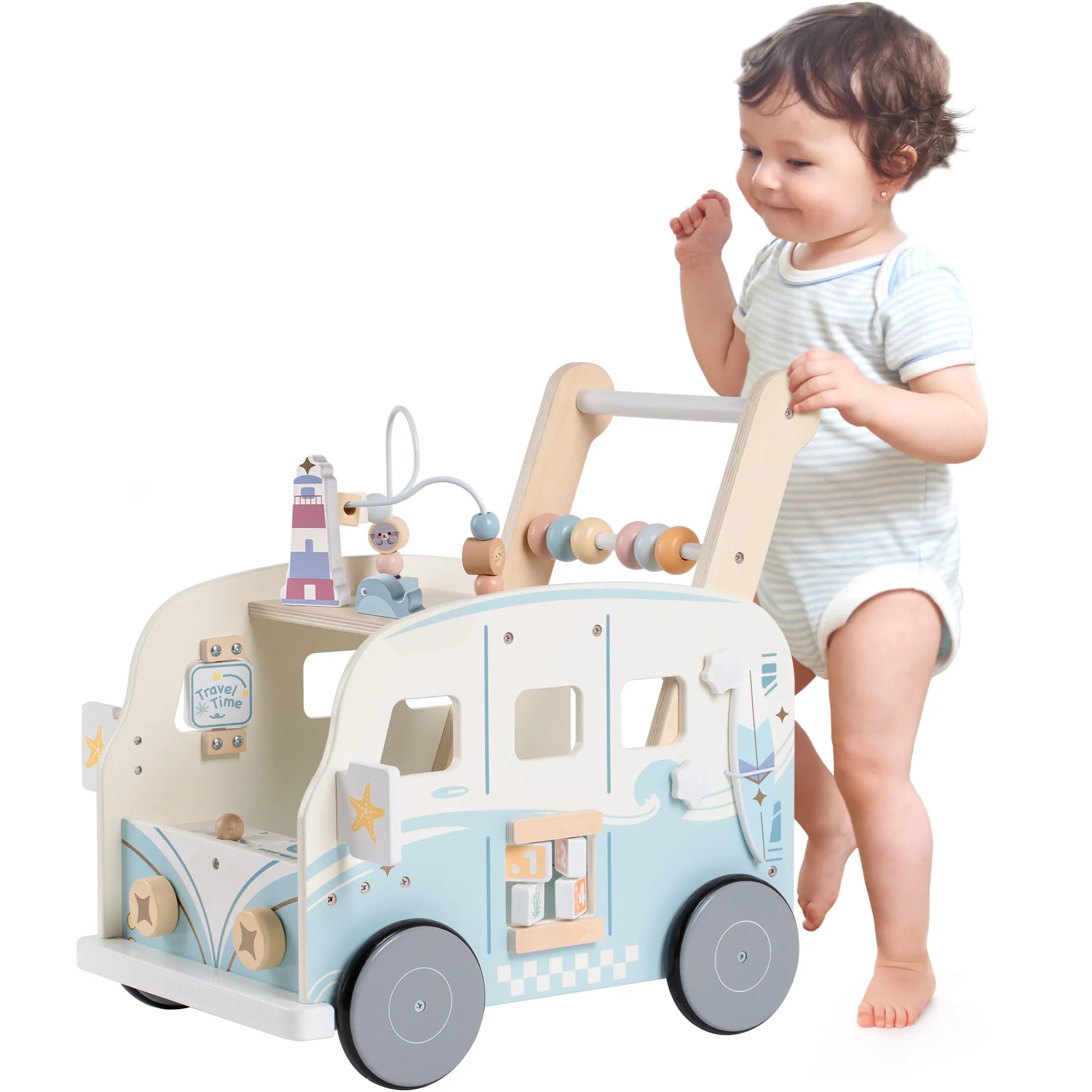 Wooden Baby Push Walker 