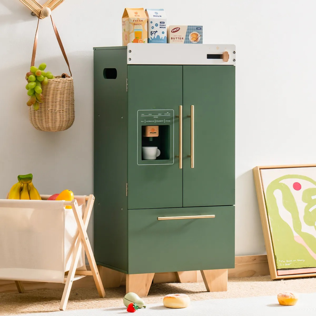 Wooden Toy Refrigerator 