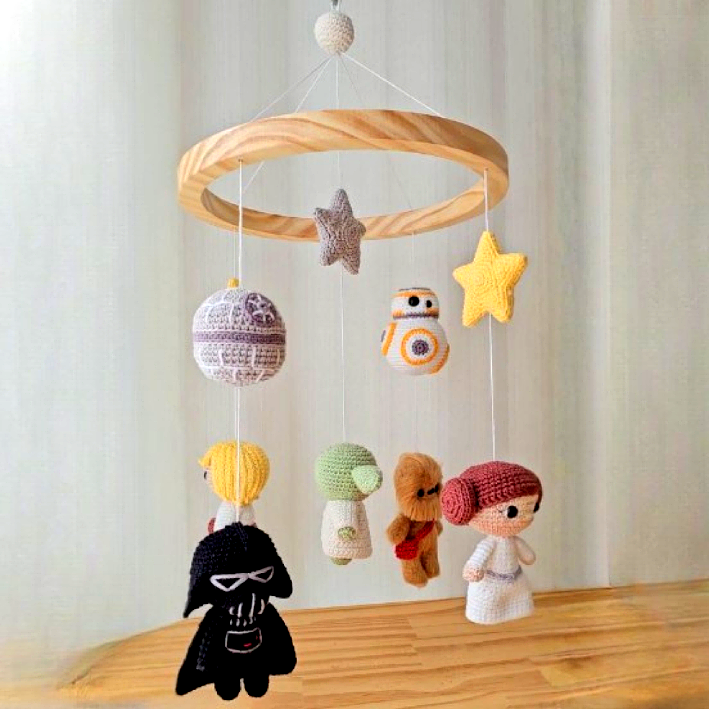 Handmade Star Wars Baby Crib Mobile