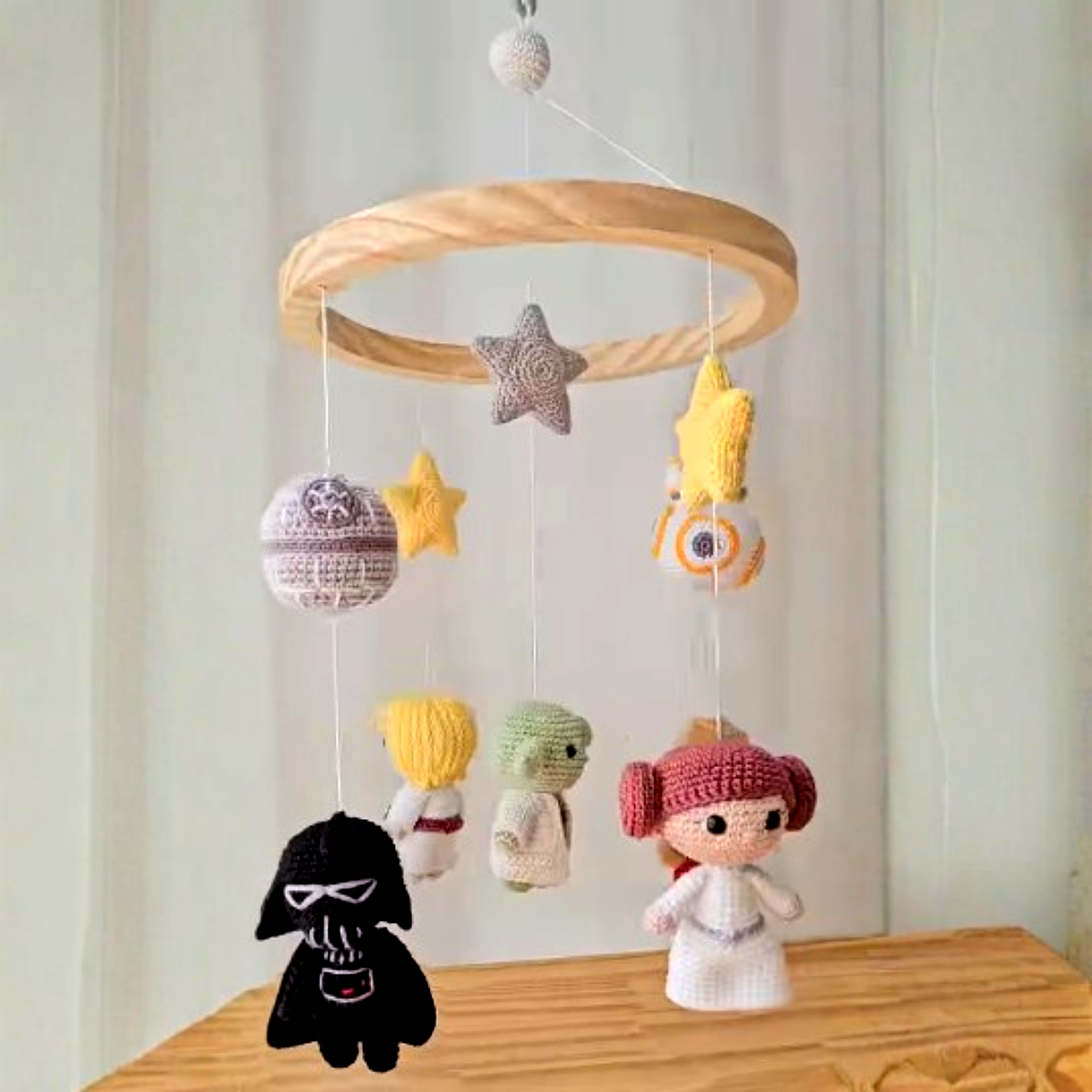 Handmade Star Wars Baby Crib Mobile