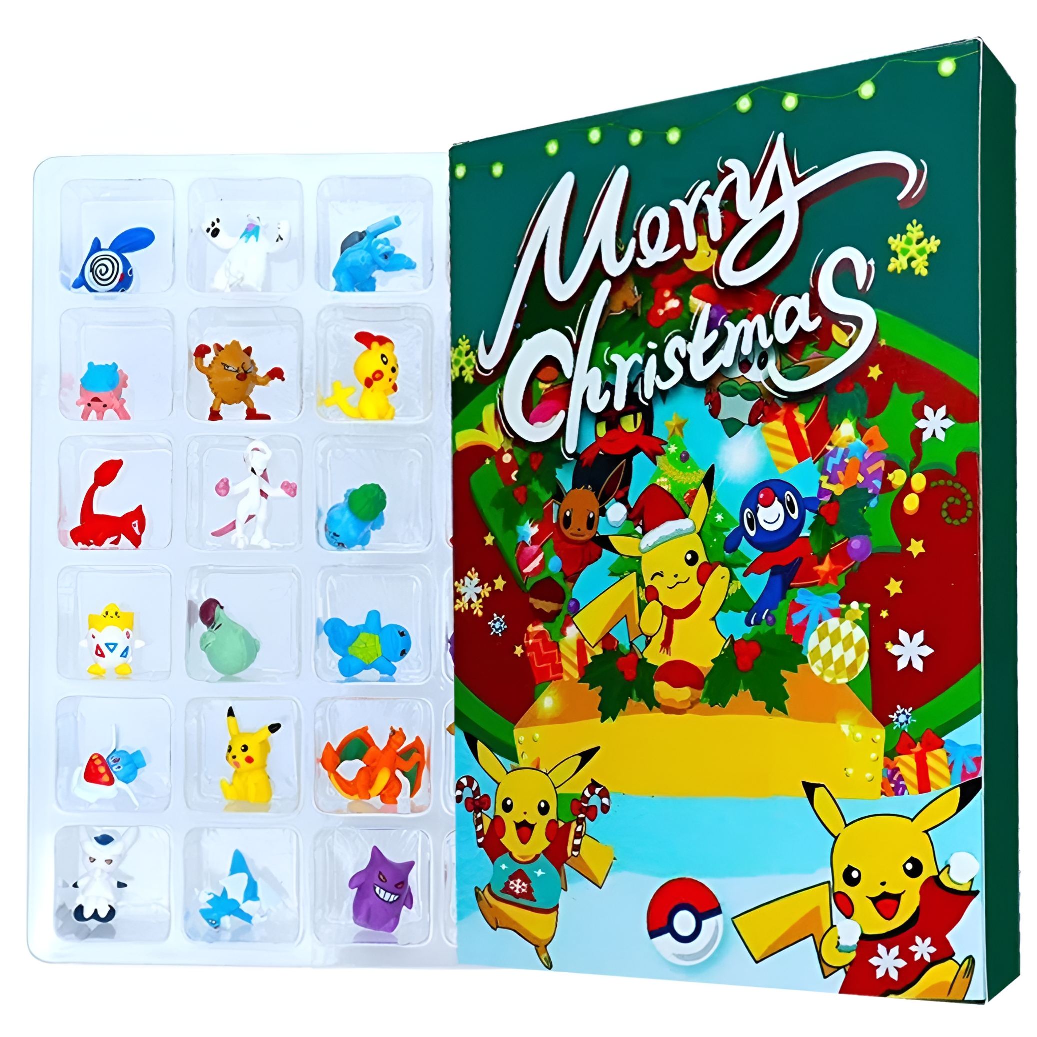 Christmas Advent Calendar With Surprise Toy Anime Figures For Kids