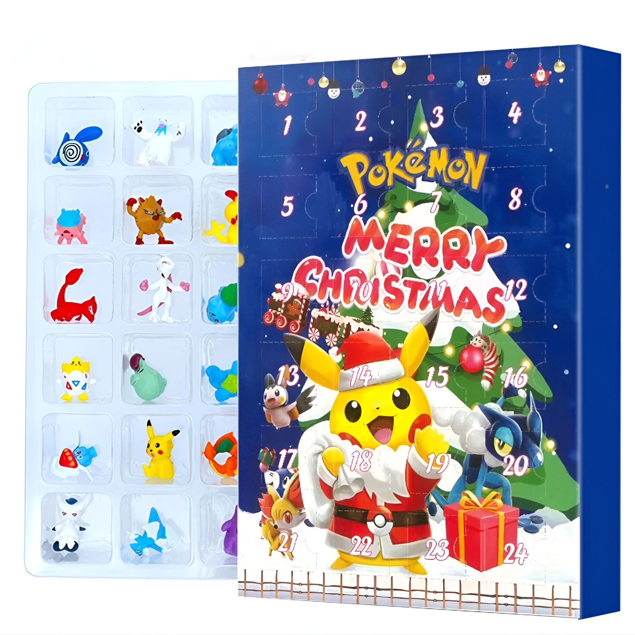 Christmas Advent Calendar With Surprise Toy Anime Figures For Kids