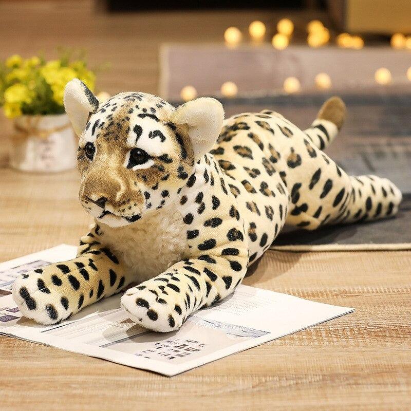 Wild Cats Plush Toy With Jungle Animal Pillow For Room Decor