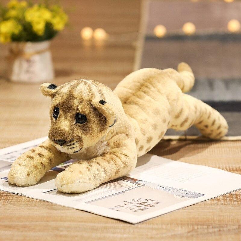 Wild Cats Plush Toy With Jungle Animal Pillow For Room Decor