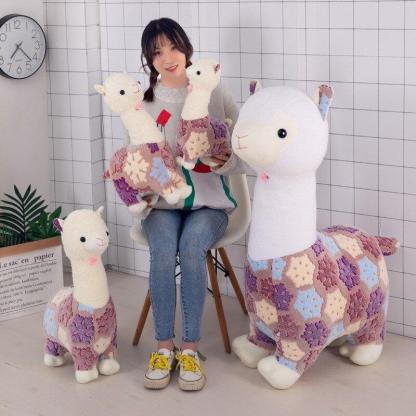 Cartoon Alpacasso Plush Pillow With Soft Cotton Llama