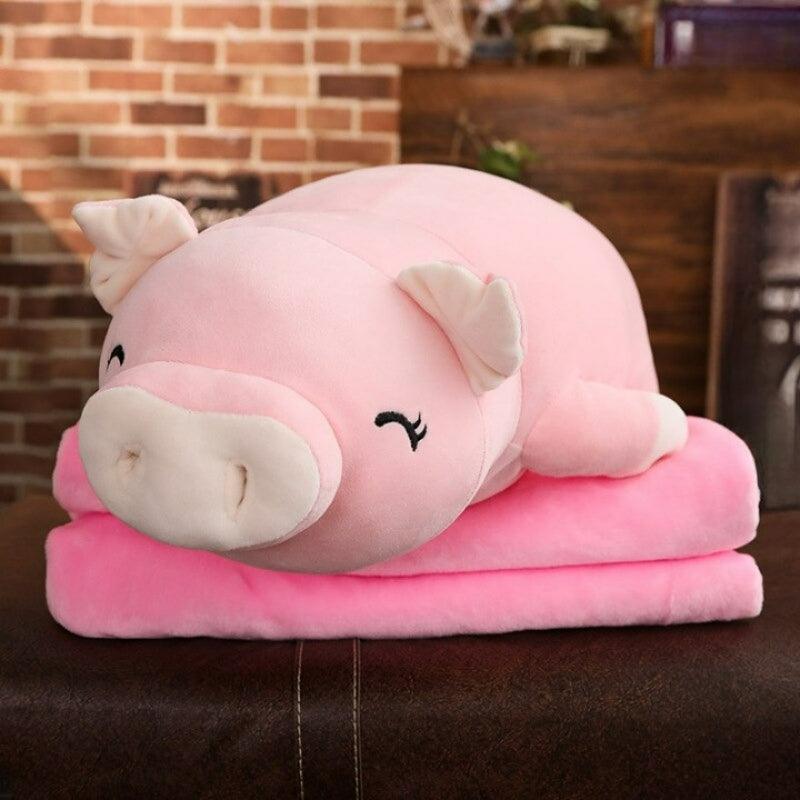 Squishy Pig Stuffed Doll With Cotton Plush Sleeping Pillow Figure