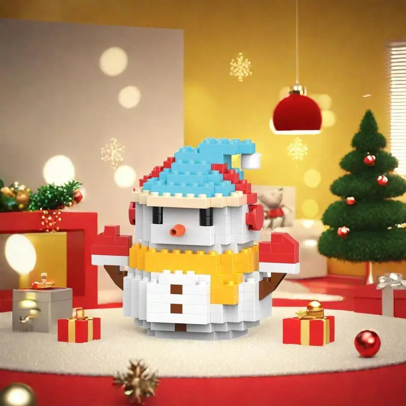 Christmas Character Block Toy Set