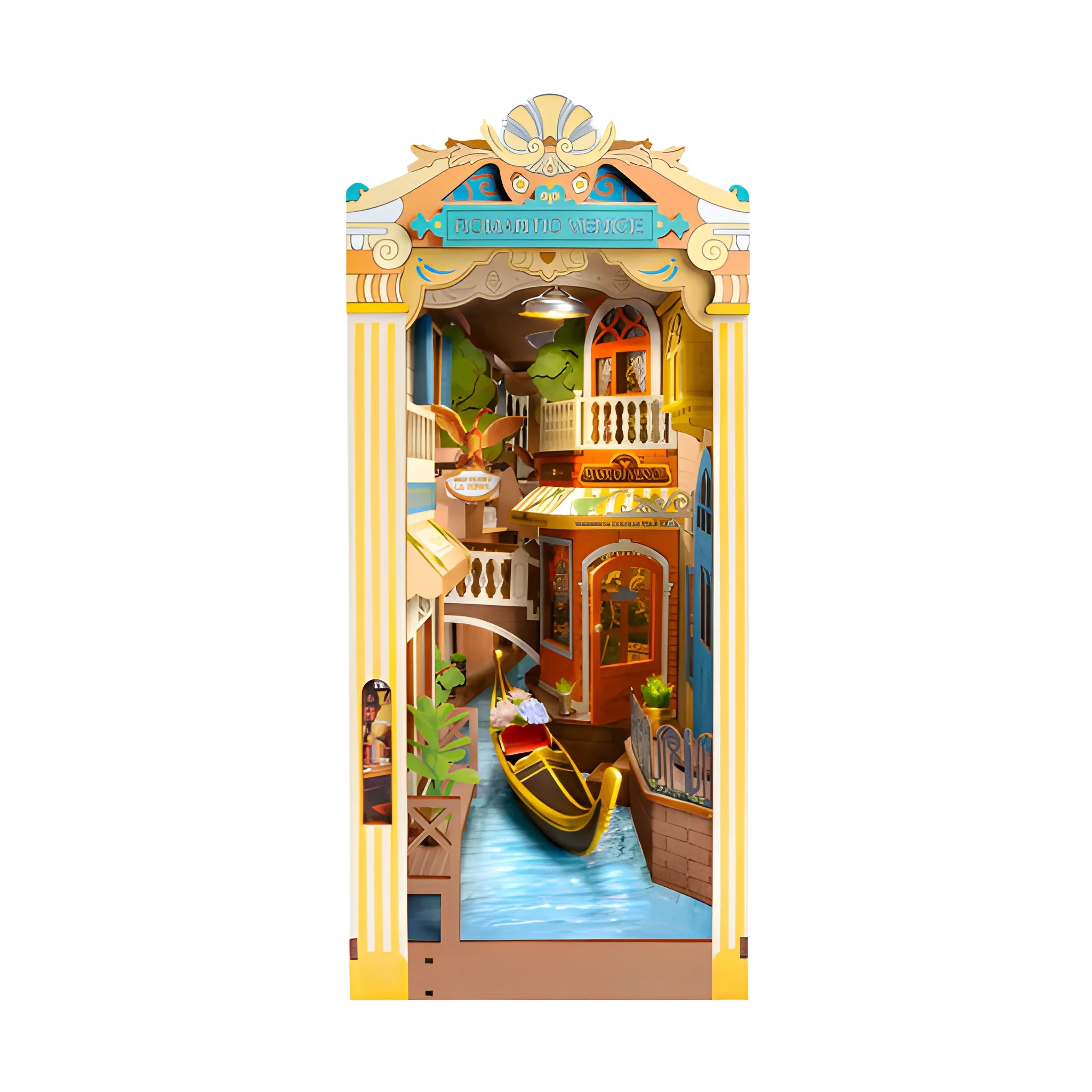 Romantic Venice DIY Book Nook Shelf Insert Kit