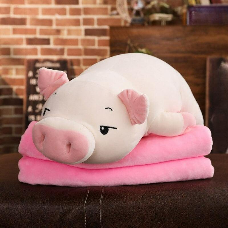 Squishy Pig Stuffed Doll With Cotton Plush Sleeping Pillow Figure