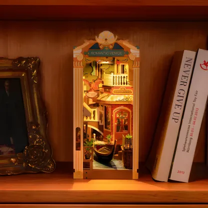 Romantic Venice DIY Book Nook Shelf Insert Kit