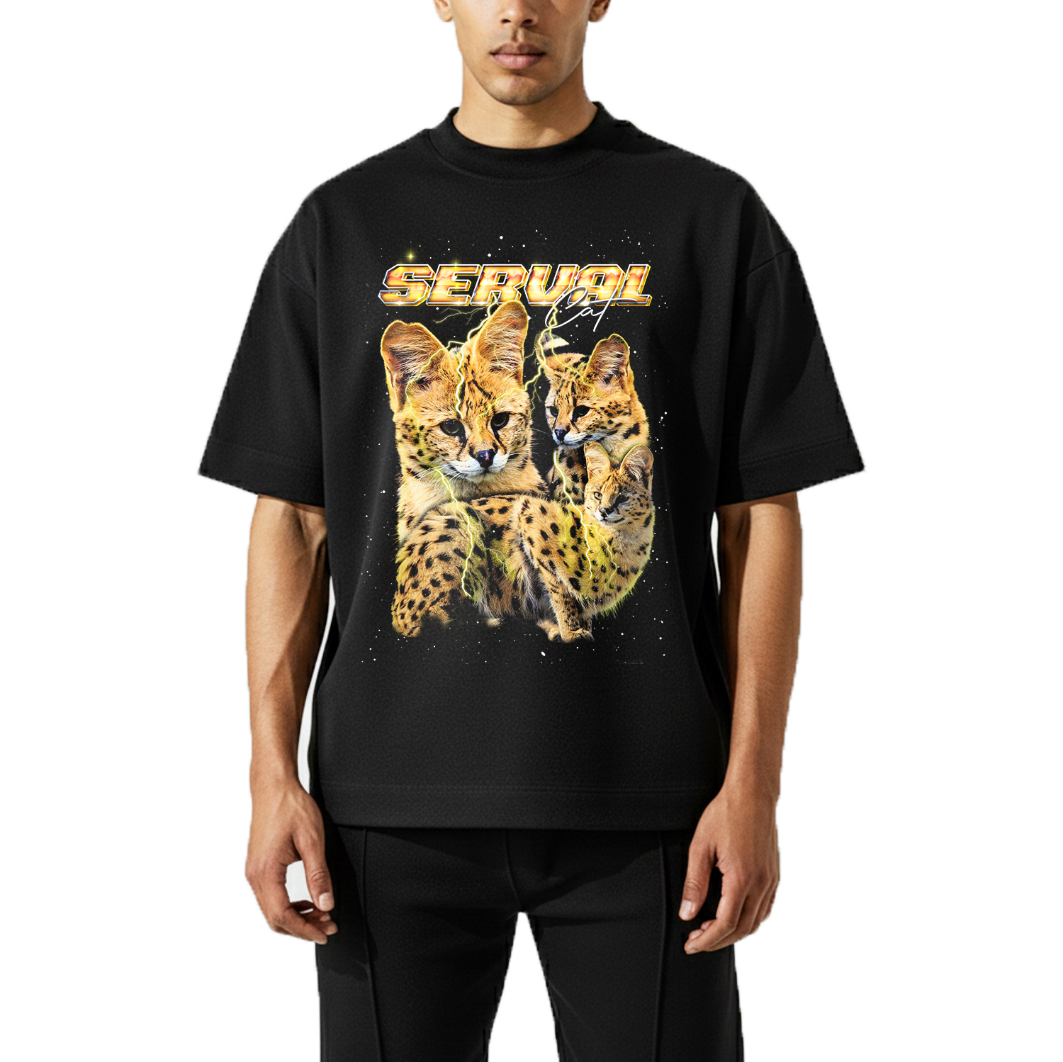 SERVAL VINTAGE SHIRT CUSTOM - PET CUSTOM SHIRT