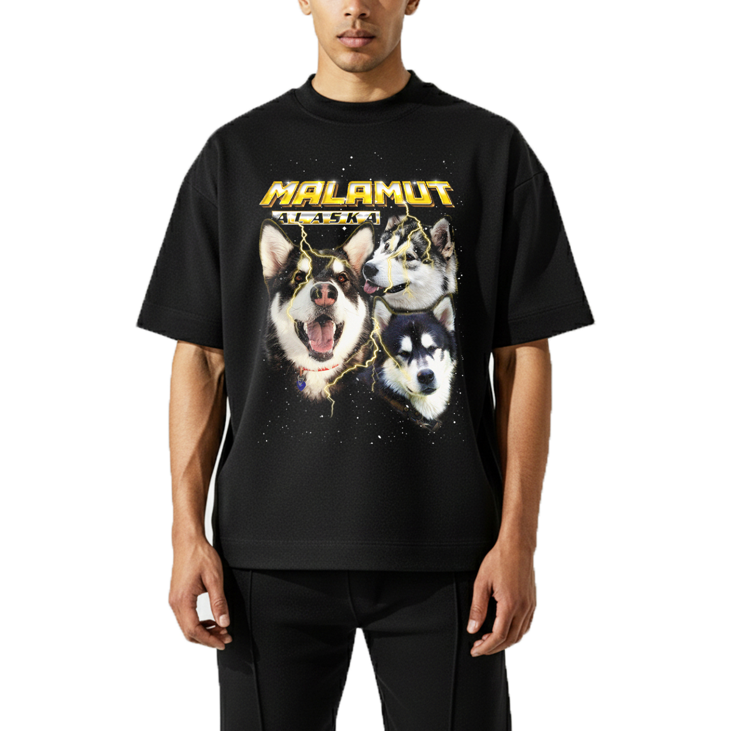 MALAMUT ALASKA VINTAGE SHIRT CUSTOM - PET CUSTOM SHIRT