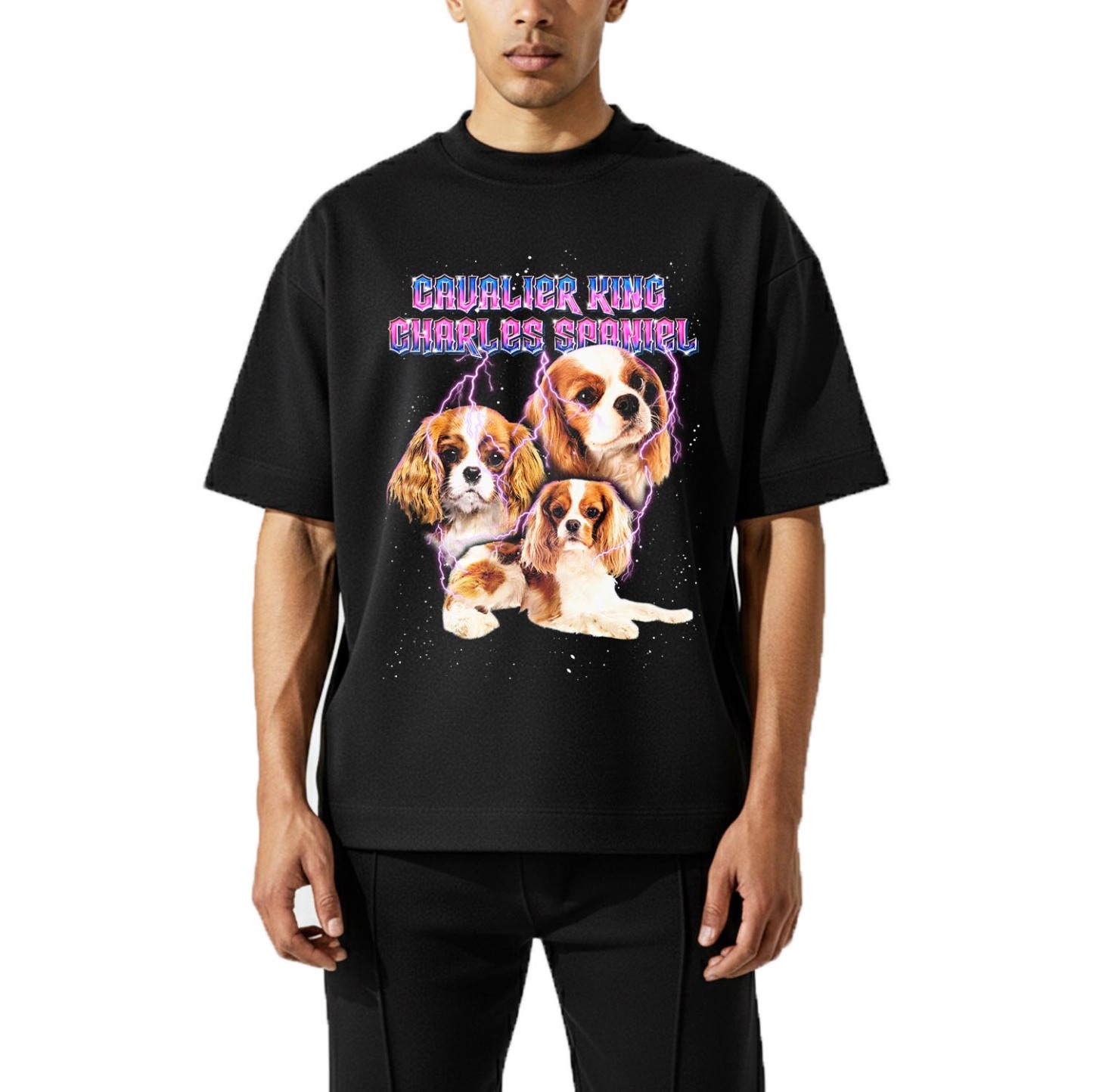 CAVALIER KING CHARLES SPANIEL VINTAGE SHIRT CUSTOM - PET CUSTOM SHIRT