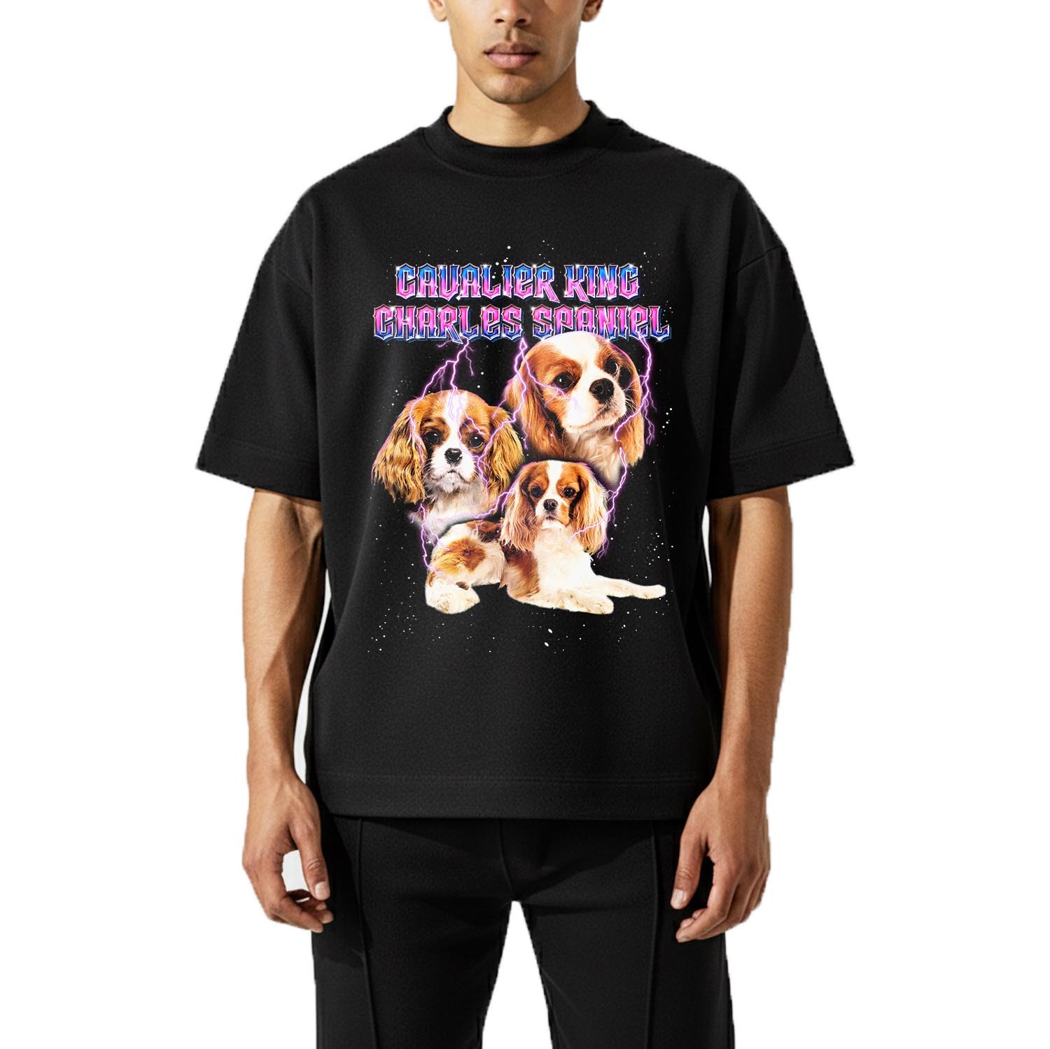 CAVALIER KING CHARLES SPANIEL VINTAGE SHIRT CUSTOM - PET CUSTOM SHIRT