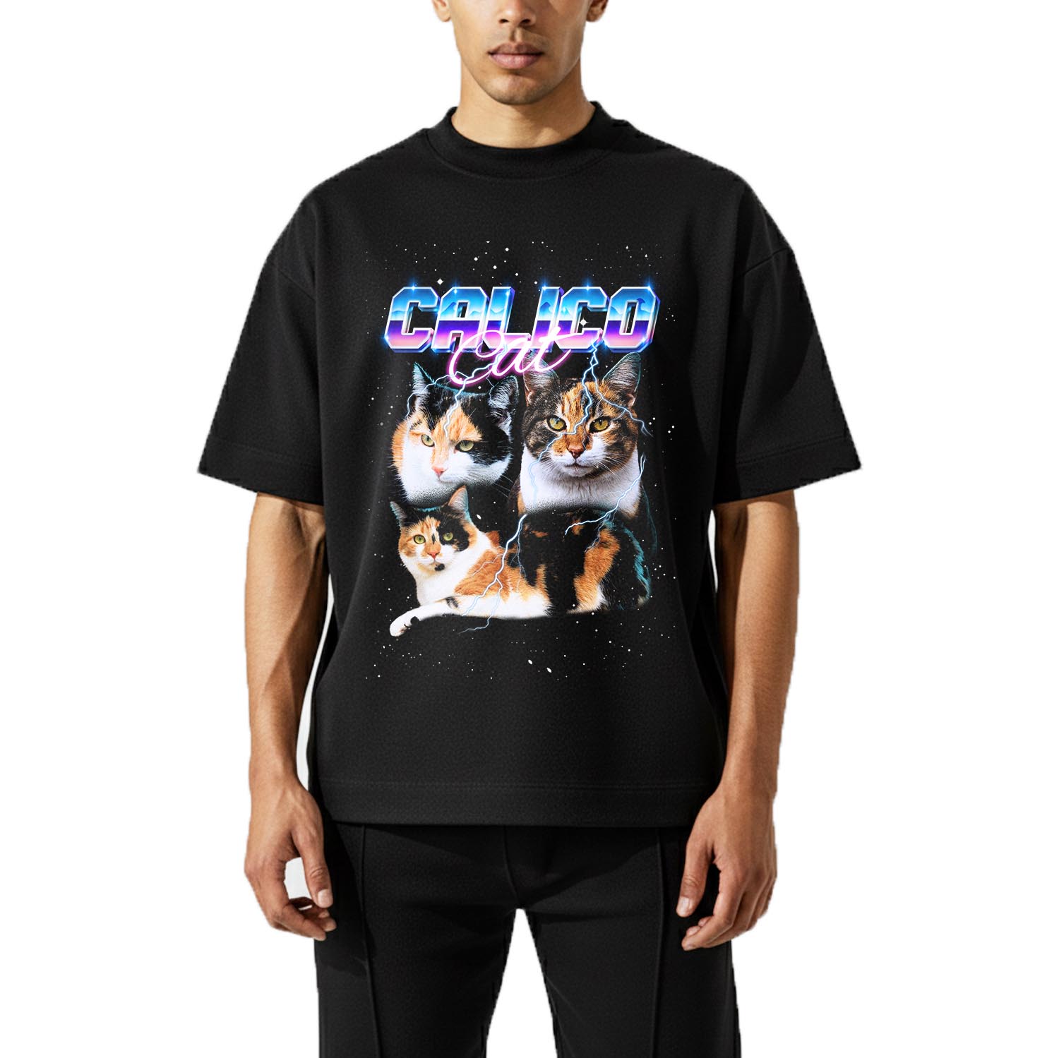 CALICO CAT VINTAGE SHIRT CUSTOM - PET CUSTOM SHIRT