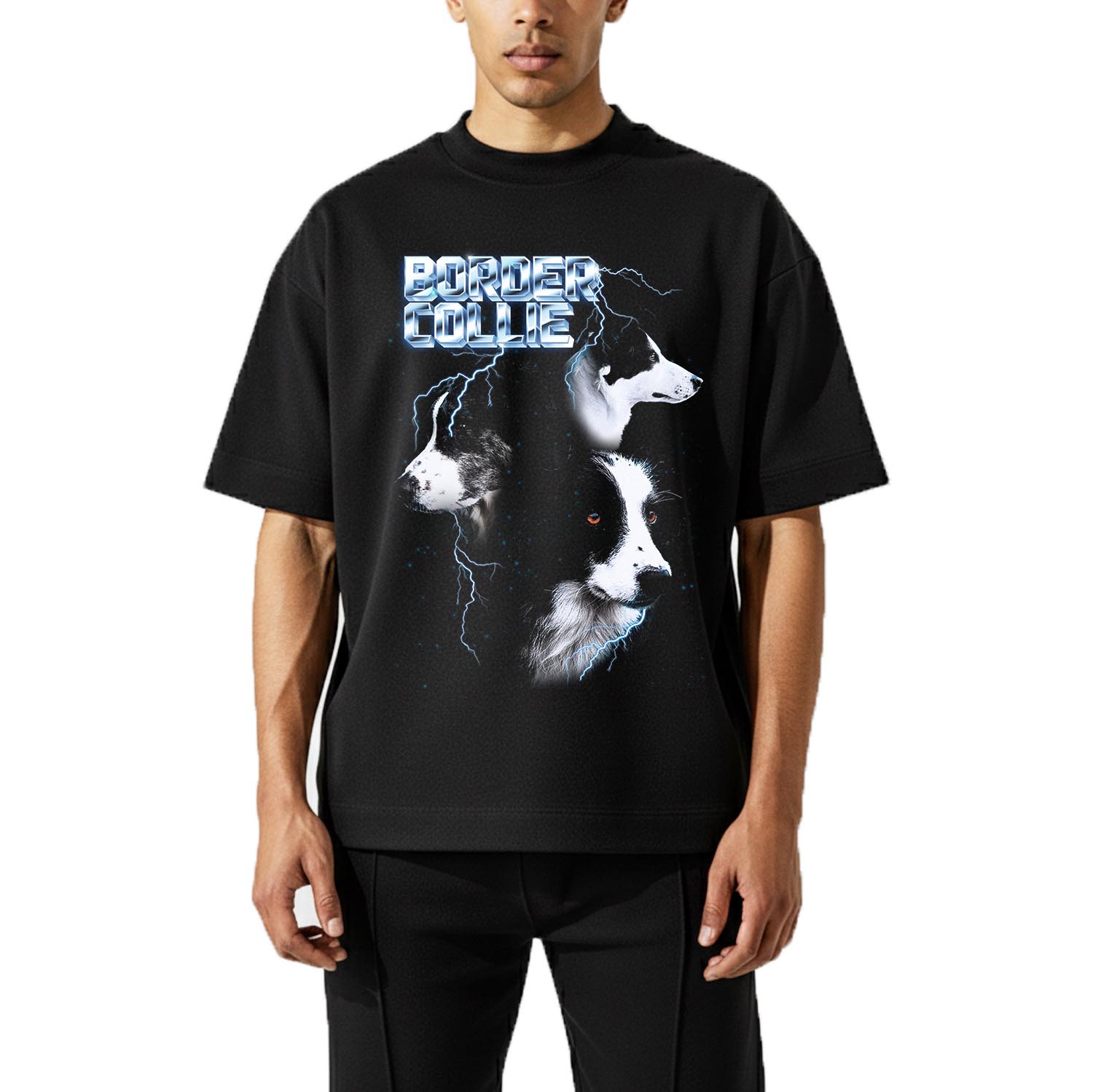 BORDER COLLIE VINTAGE SHIRT CUSTOM - PET CUSTOM SHIRT