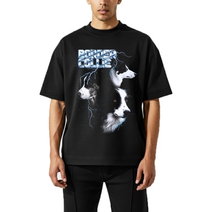 BORDER COLLIE VINTAGE SHIRT CUSTOM - PET CUSTOM SHIRT