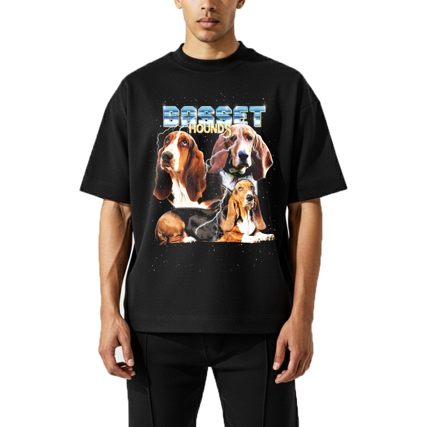 BASSET HOUND VINTAGE SHIRT CUSTOM - PET CUSTOM SHIRT
