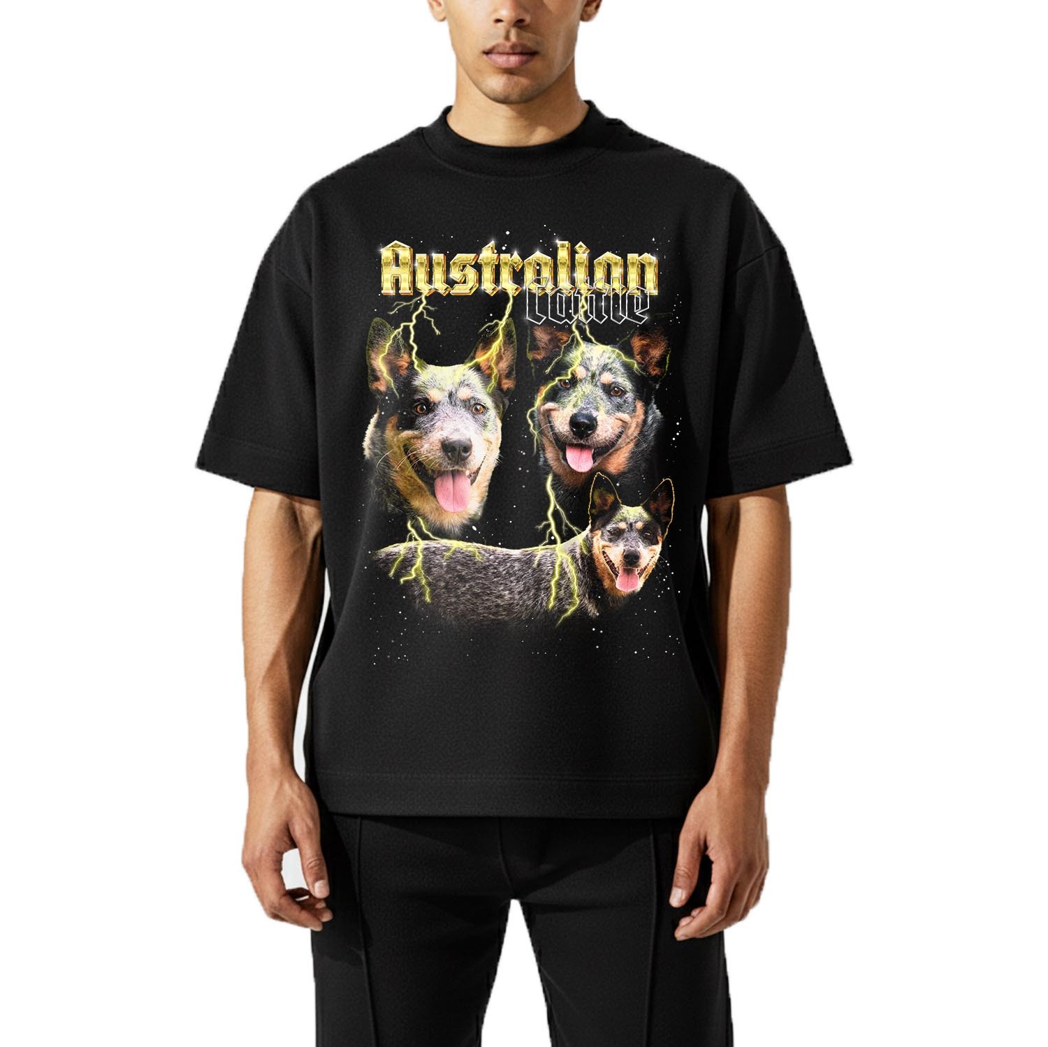 AUSTRALIAN CATTLE VINTAGE SHIRT CUSTOM - PET CUSTOM SHIRT