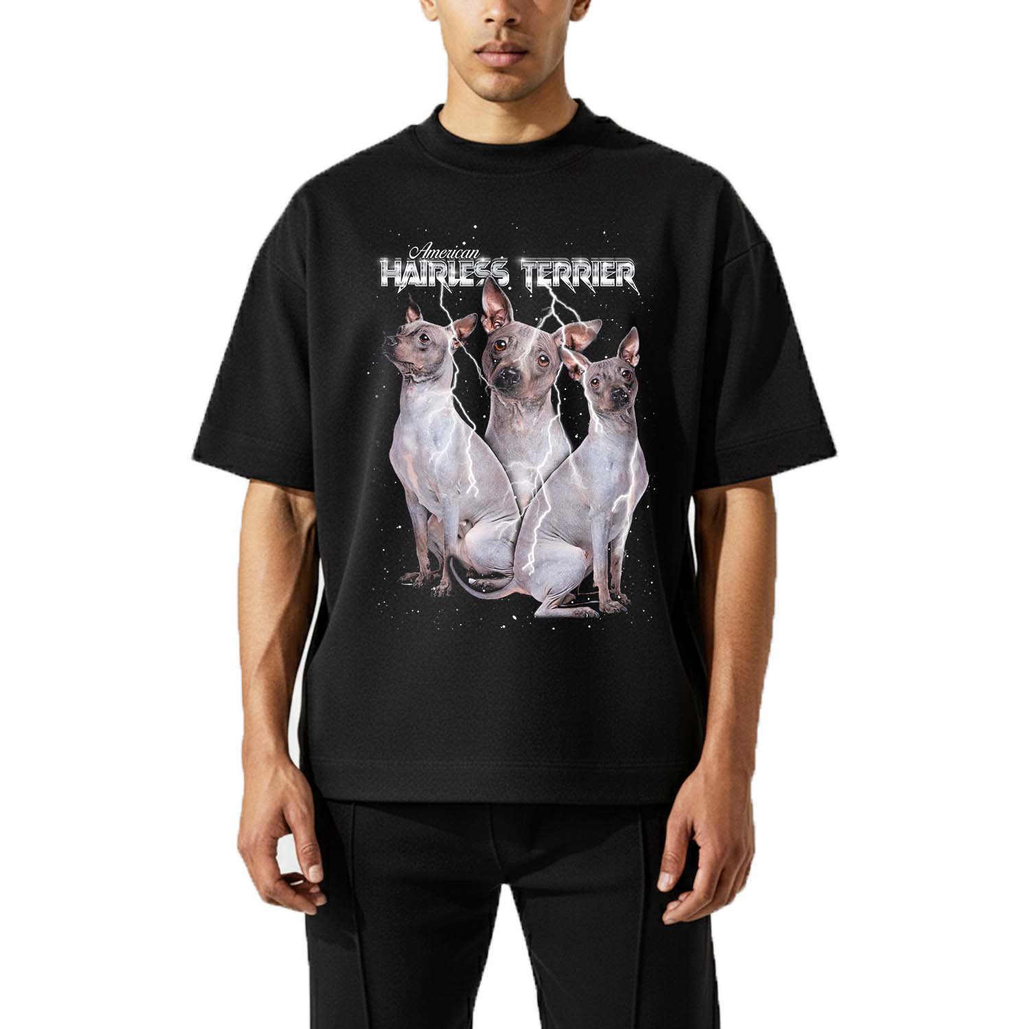 AMERICAN HAIRLESS TERRIER VINTAGE SHIRT CUSTOM - PET CUSTOM SHIRT