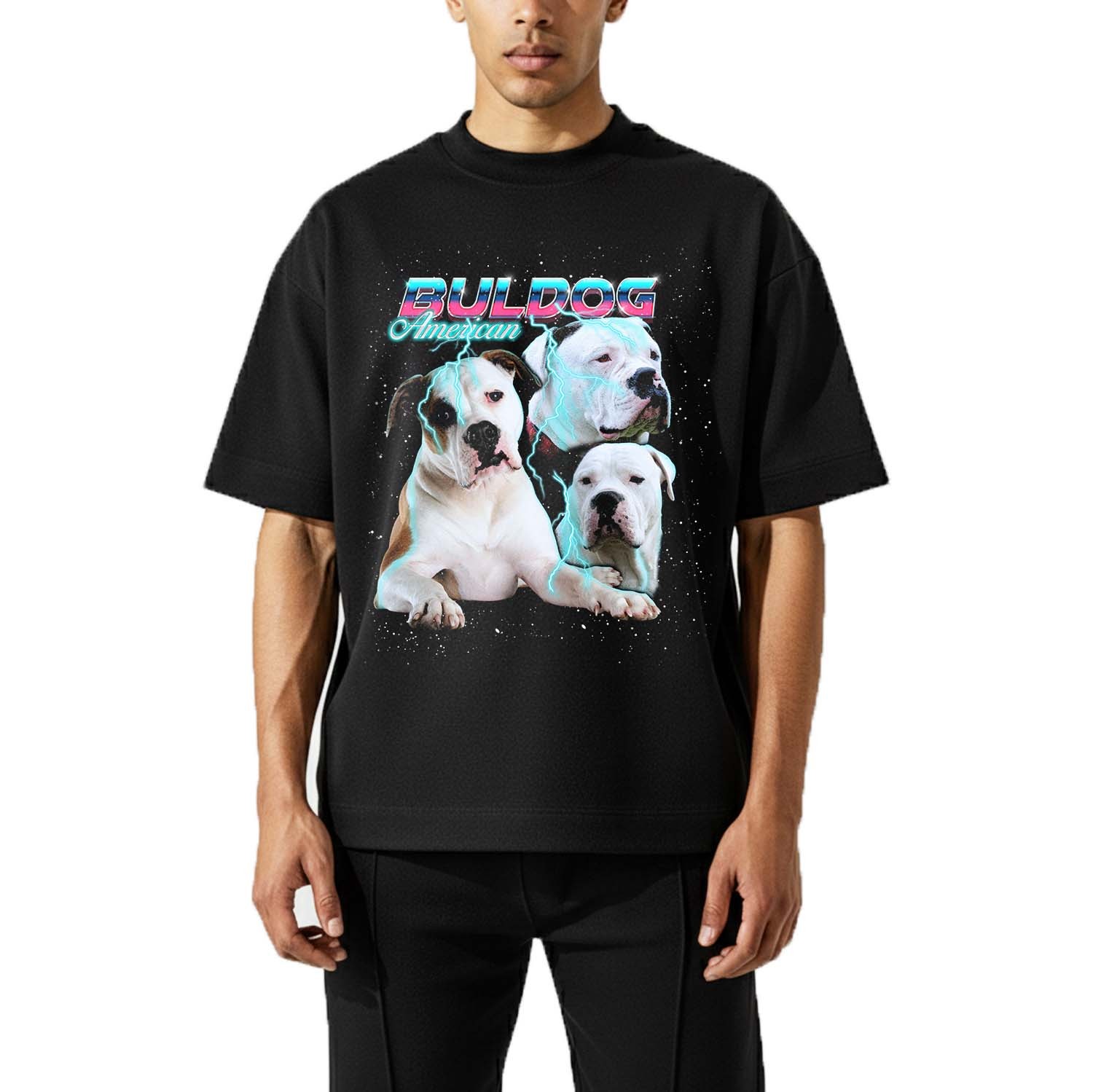 AMERICAN BULDOG VINTAGE SHIRT CUSTOM - PET CUSTOM SHIRT