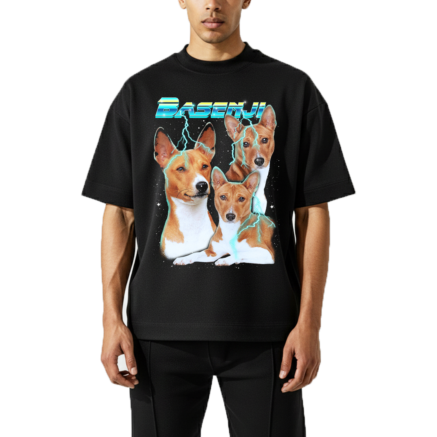 YELLOW BASENJI VINTAGE SHIRT CUSTOM - PET CUSTOM SHIRT