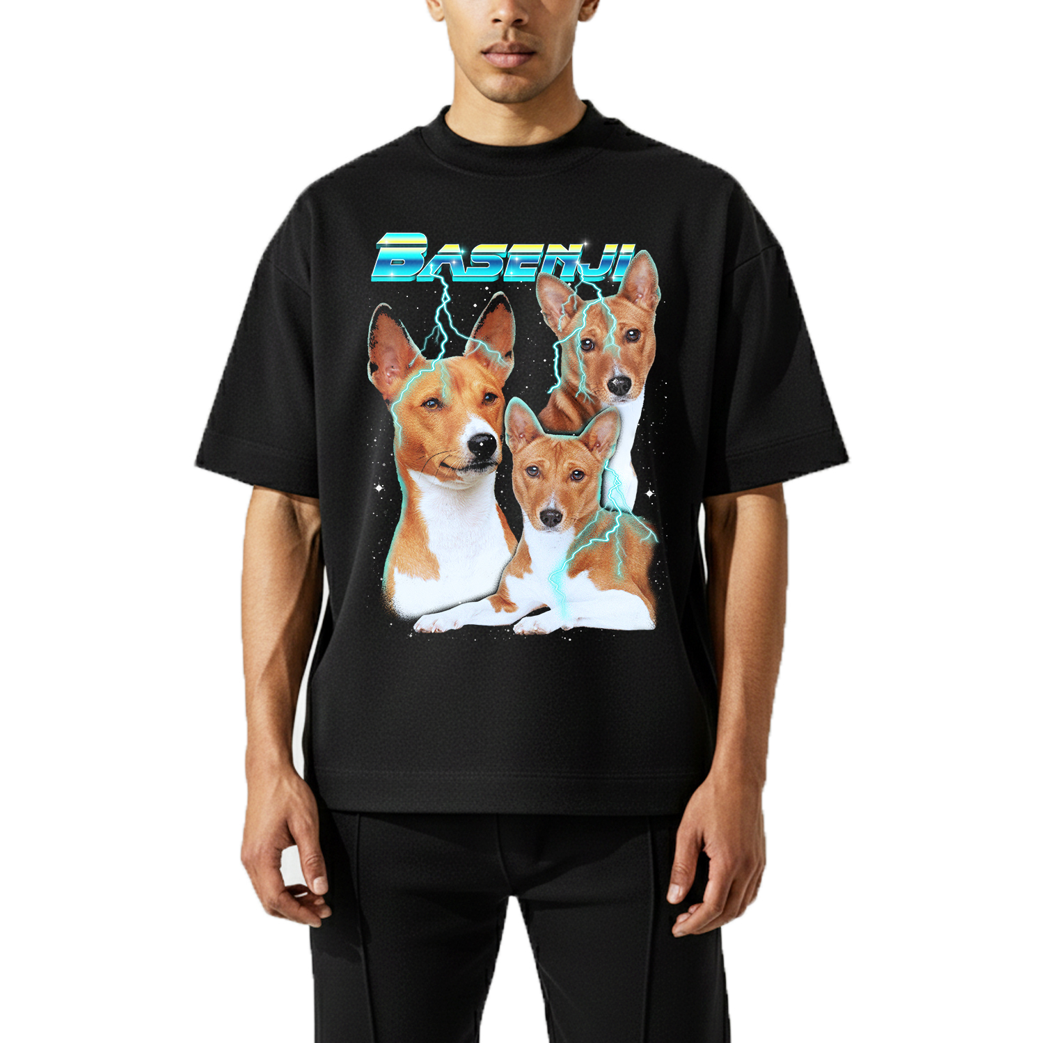 YELLOW BASENJI VINTAGE SHIRT CUSTOM - PET CUSTOM SHIRT