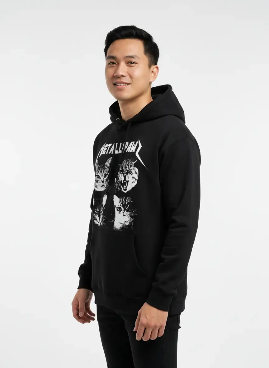 T SHIRT METALLIPAWS PARODY FUNNY